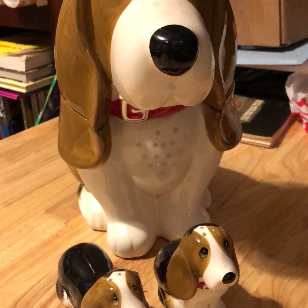 Pioneer Woman Charlie cookie jar, S&P shakers